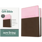 Premium Gift Bible Nlt, Filament Enabled, Tutone (Leatherlike, Pink/Dark Brown, Red Letter) - Imitation Leather