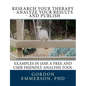 Research your Therapy - analyze your results - and Publish: Examples in JASP, a free and user friendly analysis tool - Paperback