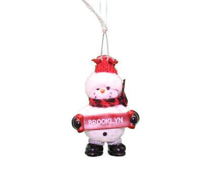Cozy Snowman Ornament (Letters A - F) -