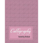 Calligraphy Handwriting Workbook: Practice Paper Slanted Grid - Maroon - Paperback