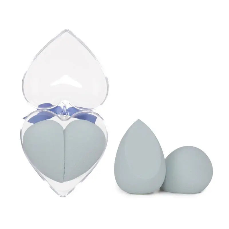 Heart Shaped Beauty Egg Makeup Sponge Gift Box