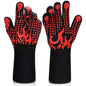 Heat Resistant Grilling Long Silicone Non-Slip Gloves