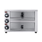 Heavy-Duty 14-Inch Commercial Stainless Steel Electric 2-Tier Tabletop Pizza Oven With Timer (SAK90432)