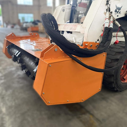 Heavy-Duty 60-Inch Hydraulic Skid Steer Loader Forestry Mulcher Attachment (SAK76249)