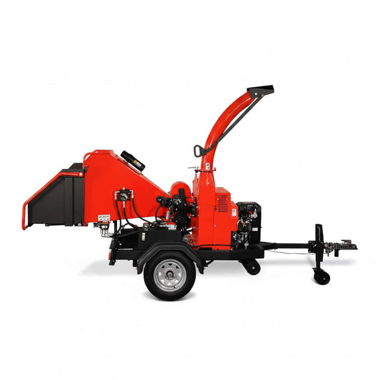 Heavy-Duty 7-Inch 750CC 25HP Hydraulic Feed Towable Electric Start Wood Chipper (SAK27190)