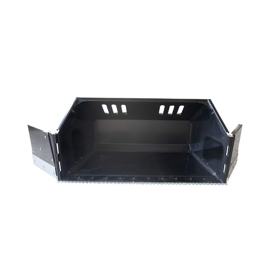 Heavy-Duty 89-Inch Snow Bucket Skid Steer Attachment With Swing Doors (SAK48371)