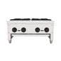Heavy-Duty Commercial 112K BTU 4-Burner Stainless Steel Gas Stove Hot Plate (SAK39201)