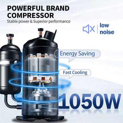 Heavy-Duty Commercial 3-Flavor 2350W Countertop Soft Serve Ice Cream Maker Machine (SAK63972)