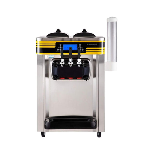 Heavy-Duty Commercial 3-Flavor 2350W Countertop Soft Serve Ice Cream Maker Machine (SAK63972)