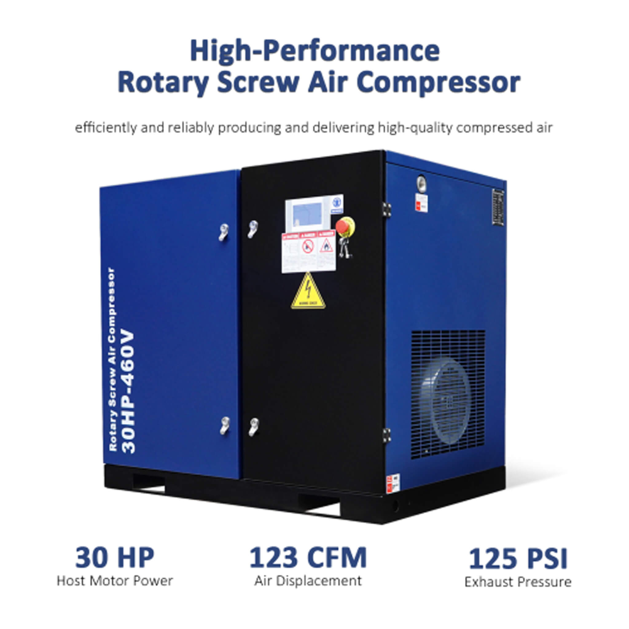 Heavy-Duty Industrial Rotary Screw Air Compressor (SAK04891)