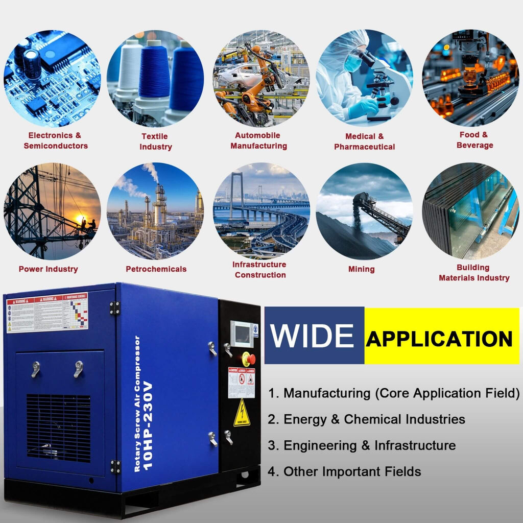 Heavy-Duty Industrial Rotary Screw Air Compressor (SAK04891)
