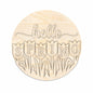 Unfinished Wood Hello Spring Door Sign Kit | Wood Craft Cutouts | 1/4" Thick |