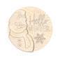 Unfinished Wood Hello Winter Snowman Door Sign Kit | Wood Craft Cutouts | 1/4" Thick |