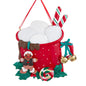 Cocoa Mug With Marshmallows Ornament - Family of 4