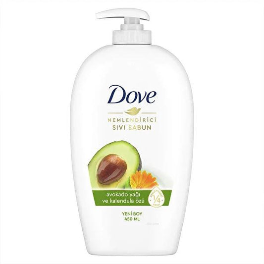 Dove Liquid Hand Soap Avocado Oil & Calendula - Moisturizing & Dermatologically Recommended - 15.22 fl oz