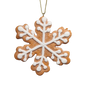 Gingerbread Snowflake Cookie Ornament -