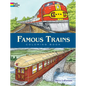 Famous Trains Coloring Book - Paperback