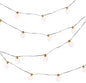 20' White Ball and Gold Cap Light Garland