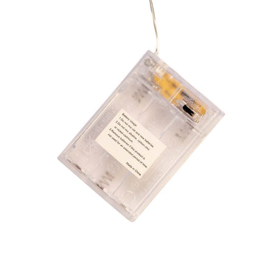 50-Light Battery-Operated Multicolored LED Green Wire Fairy Lights