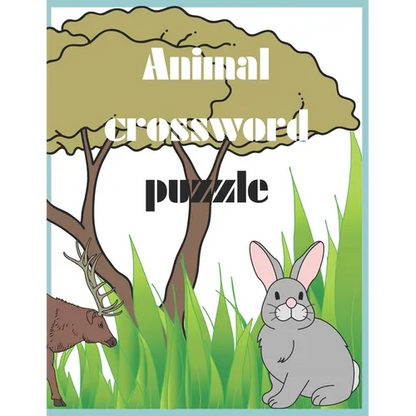 Animal crossword puzzle: Fun and Educational Animal Crossword Puzzles for Kids! - Paperback