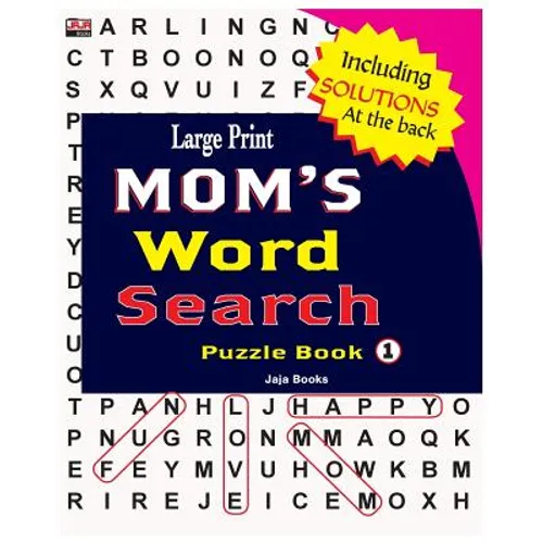 Large Print MOM'S Word Search Puzzle Book, Vol. 1 - Paperback