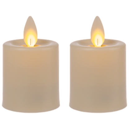 LED Resin Votive Candles with Moving Flickering Flame