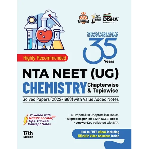 35 Years NTA NEET (UG) CHEMISTRY Chapterwise & Topicwise Solved Papers with Value Added Notes (2022 - 1988) 17th Edition - Paperback