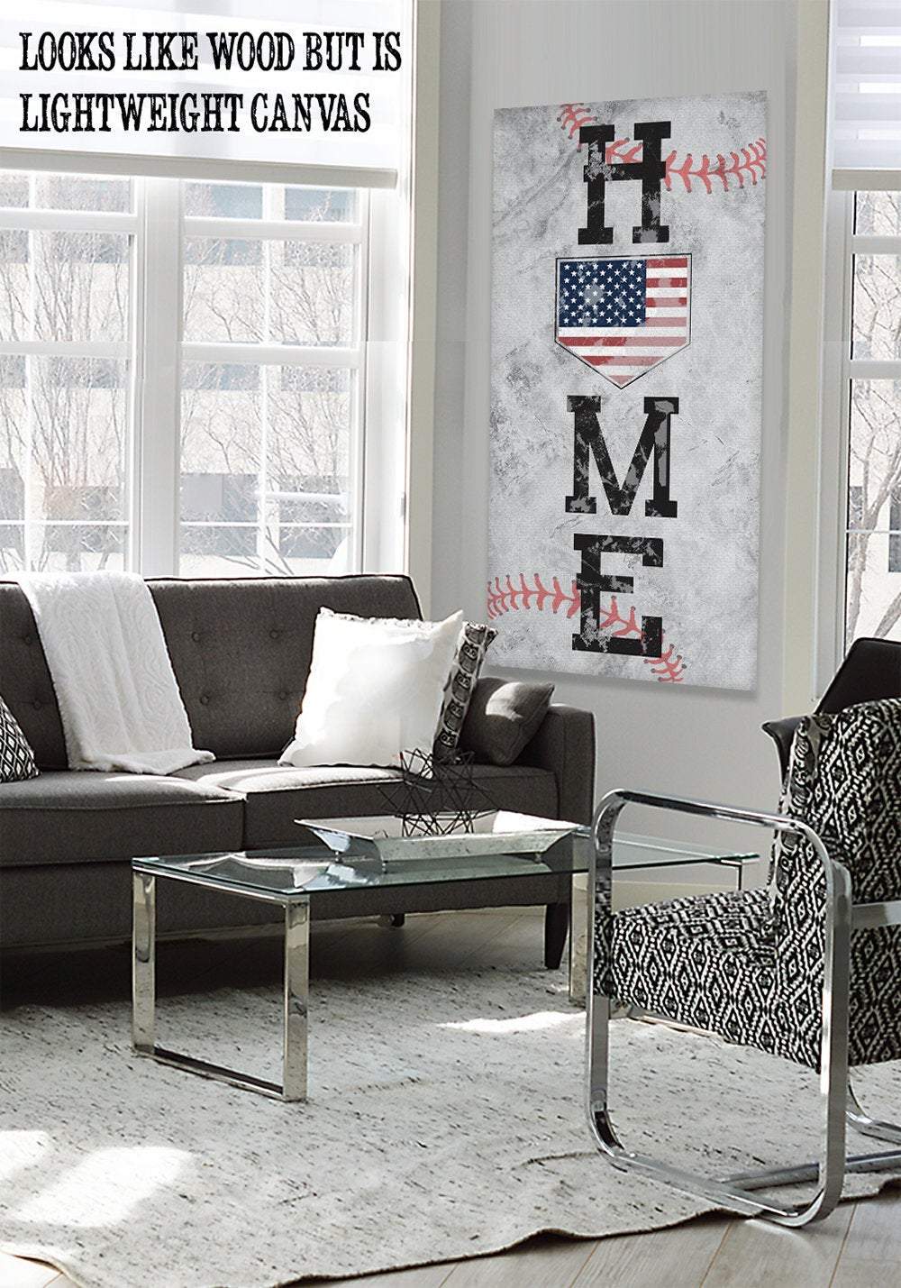 Home Baseball - Canvas