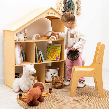 White Dollhouse Bookcase