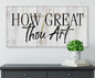 How Great Thou Art - Canvas