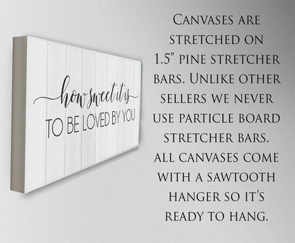 How Sweet It Is To Be Loved By You - Canvas