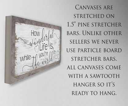 How Wonderful Life Is - Canvas