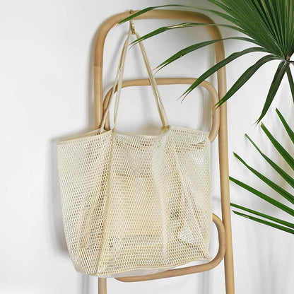 HOXIS Mesh Beach Tote Women's Shoulder Bag