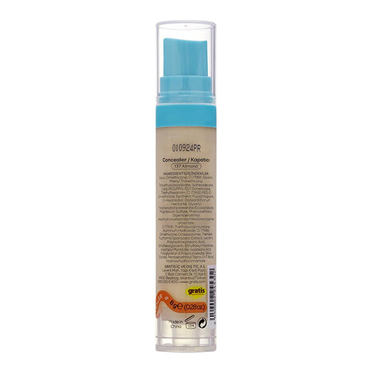 Beaulis Fun Cover or Bare Concealer 137 Almond - Lightweight Makeup Concealer for Flawless Complexion