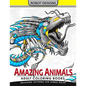 Amazing Animal Adult coloring Book Robot Design: Bear, Dog, Bird, Fish, Elephant, Tiger, Lion and Dragon - Paperback
