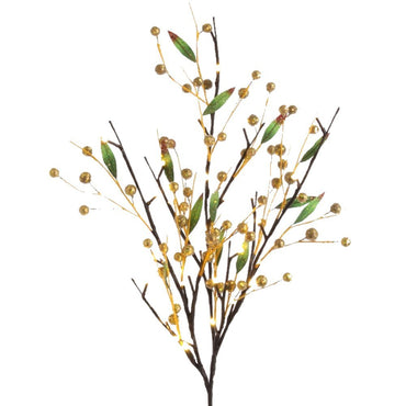 39 Inch Lighted Branch - Gold