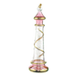 Glass Lighthouse Ornament With Gold Accent - Purple