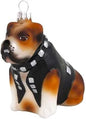 Bulldog Glass Figurine Ornament - Bad to the Bone