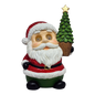 Jolly Santa with Moving Eyes and Christmas Tree