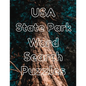 USA State Park Word Search Puzzles: 80 Large Print Pages, Fun for All Ages - Paperback