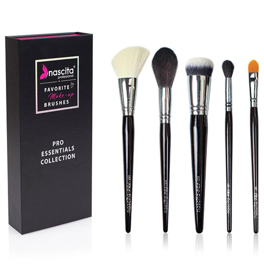 Nascita Best of Pro Makeup Brush Set - 5 Piece Professional Cosmetic Brushes for Flawless Application
