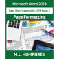 Word 2019 Page Formatting - Paperback