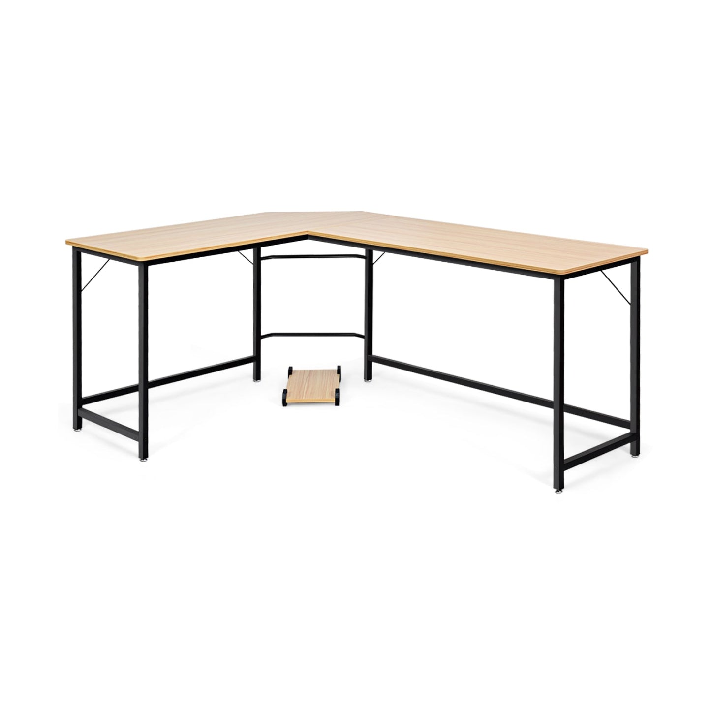 L Shaped Desk Corner Computer Desk PC Laptop Gaming Table Workstation