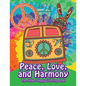Peace, Love, and Harmony: The Sixties Hippy Coloring Book - Paperback
