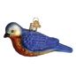 Western Bluebird  Glass Ornament