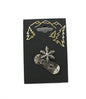 Snowflake Pewter Snowboard Pin