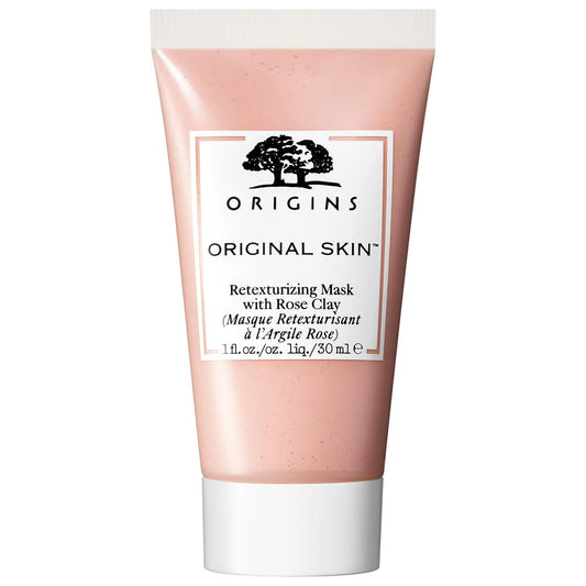 Origins Mini Original Skin Retexturizing Mask with Rose Clay - Purifying, Exfoliating, Natural Skincare for Oily Skin