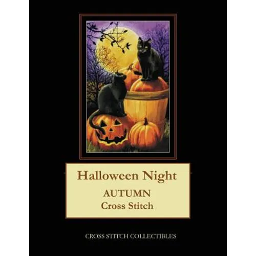 Halloween Night: Autumn Cross Stitch Pattern - Paperback