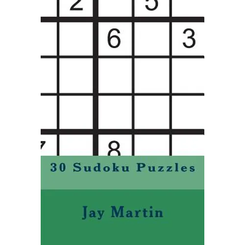 30 Sudoku Puzzles - Paperback