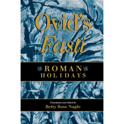 Ovid's Fasti: Roman Holidays - Paperback